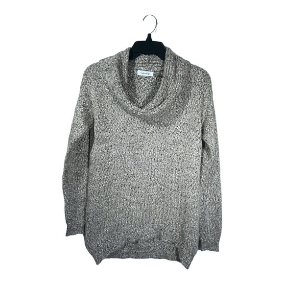 Calvin Klein Sweaters - Calvin Klein Womens Cowl Neck Sweater Knit Pink Casual Coastal Size Small